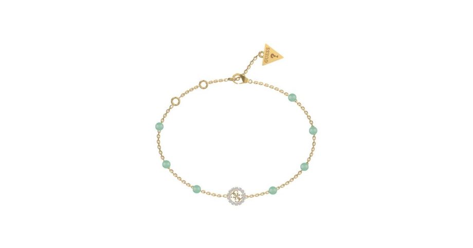 Pulseira Guess Dourada Natural Stones