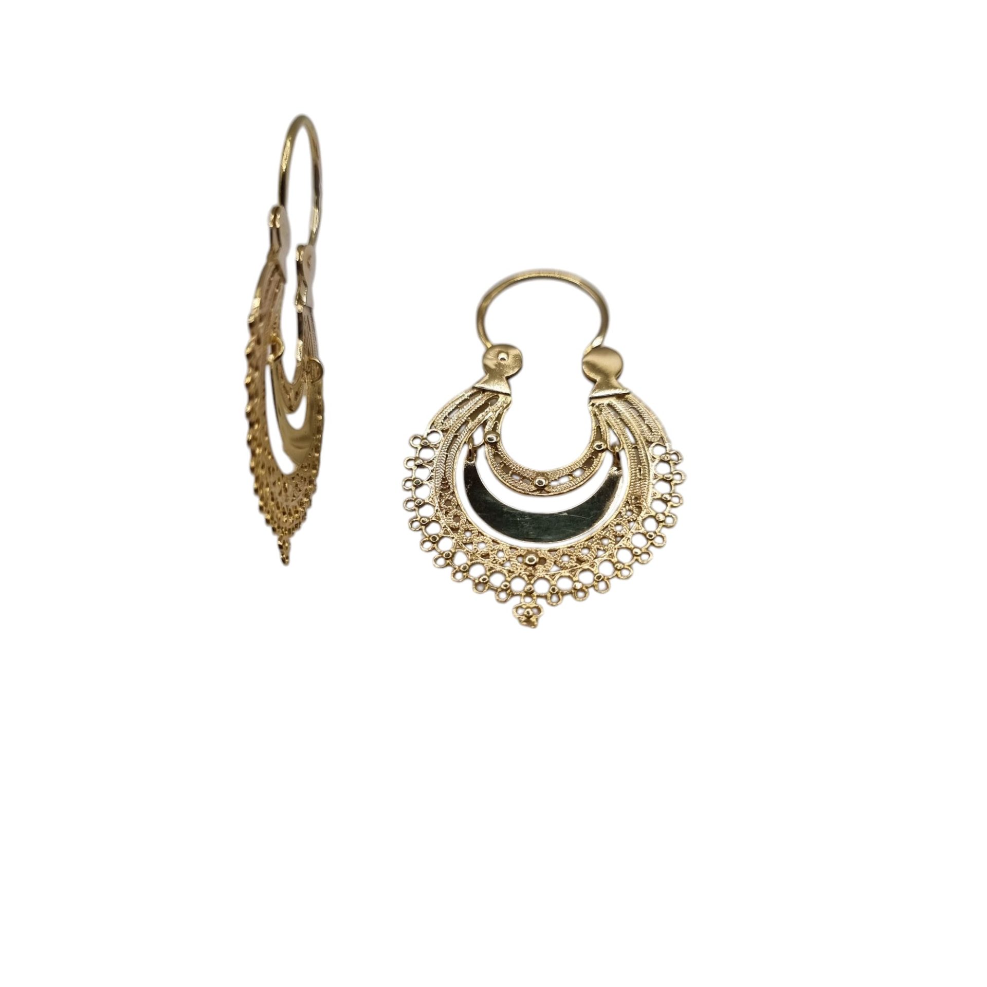 Brincos em Ouro 19.2kt Filigrana