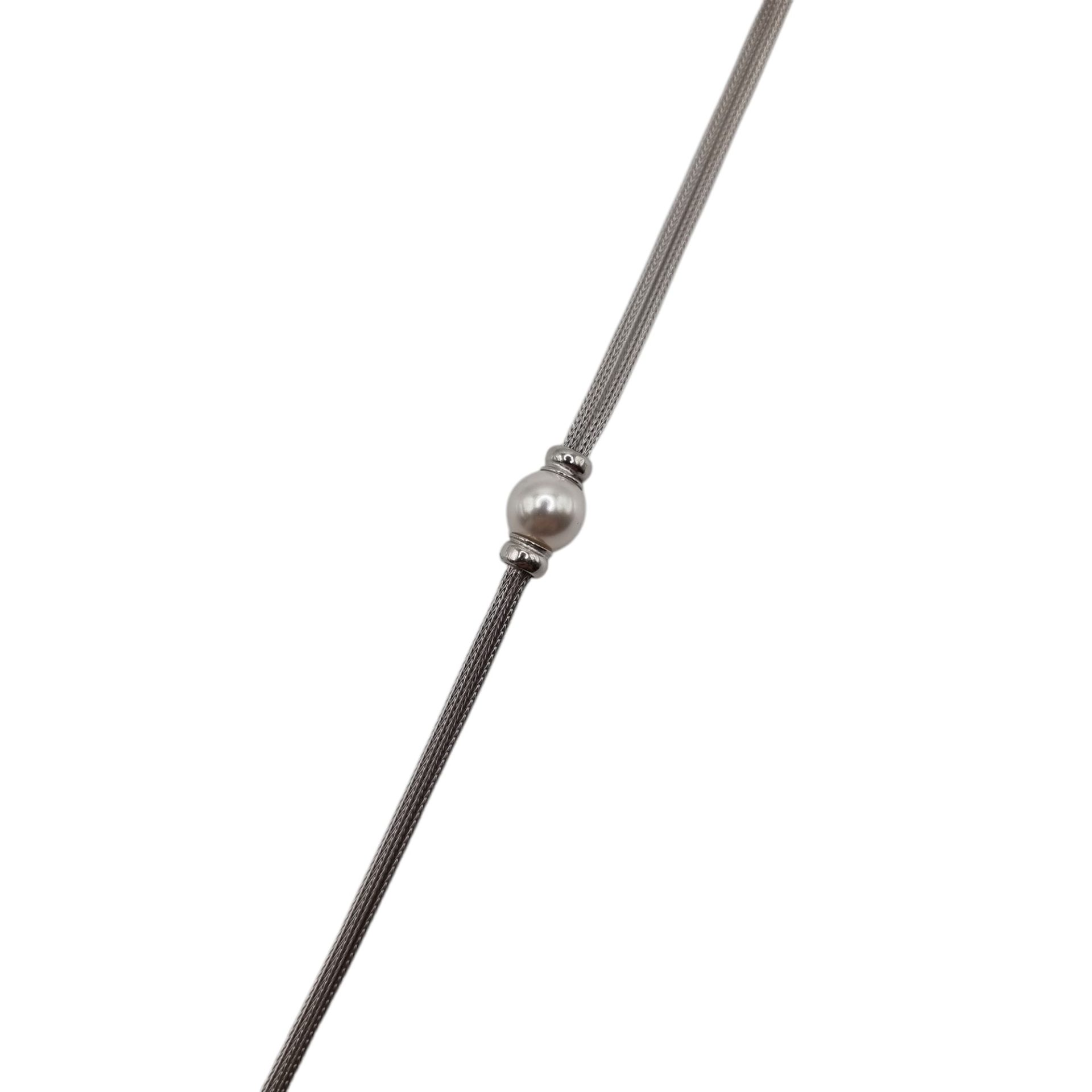 Pulseira Prata com Perola