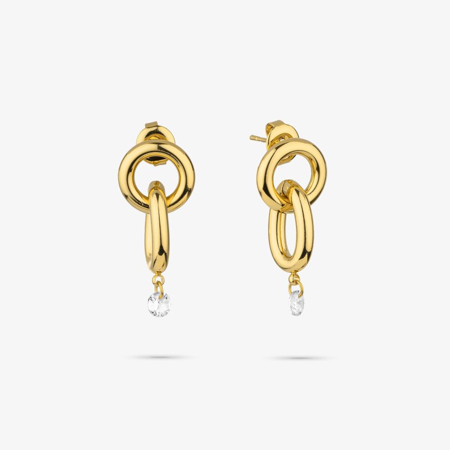Brincos Radiant Zendaya Loop Dourado RY000249
