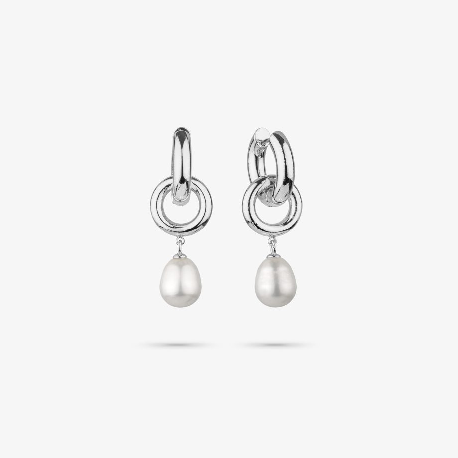 Brincos Radiant Emily Loop Prateado RY000297