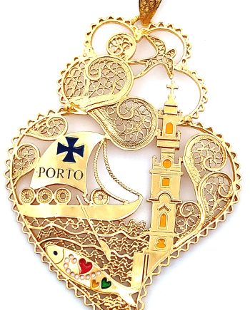Medalha Filgold Coracao Viana