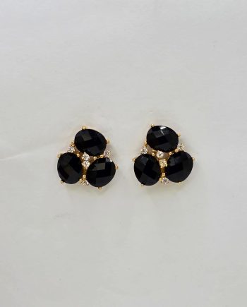 Brincos Prata Dourada 3 Onix