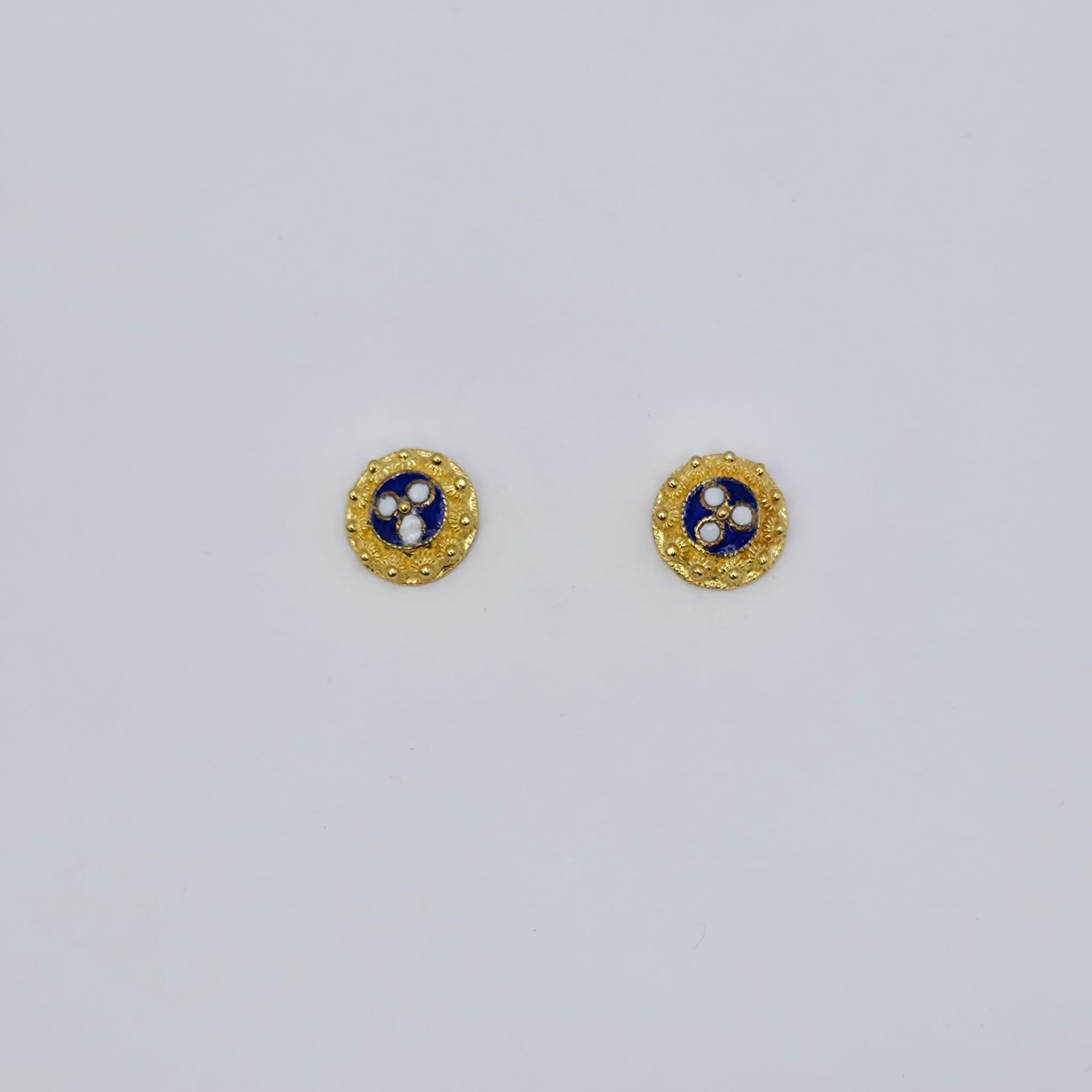 Brincos Prata Dourada Caramujo